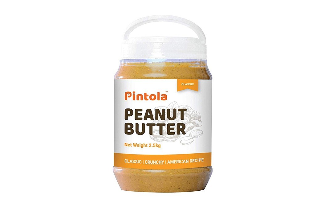 Pintola Peanut Butter Classic Crunchy   Plastic Jar  2.5 kilogram